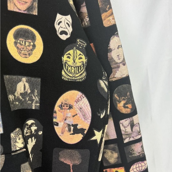 RARE Supreme Thrills All Over Print Hoodie Men’s S Black SS17 Playboi Carti - Picture 5 of 11